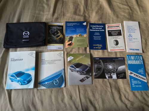 2010 mazda 3 owners manual set w/mazda case-fast free shipping!