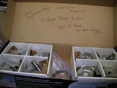 Diamond pistons--part# 11931 for small block chevy 6" rod