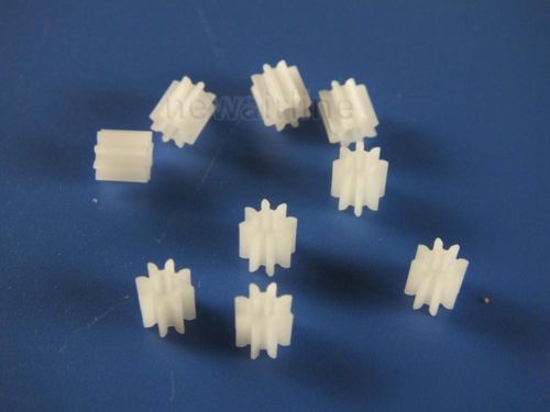 50pcs 8-11 teeth 1.5mm or 2mm aperture 0.5 bevel shaft plastic gear for diy toy