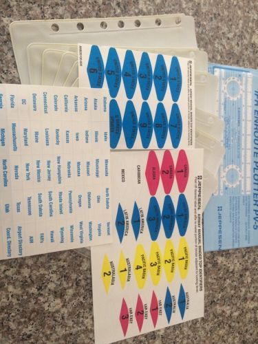 Jeppesen airway manual approach chart pockets - package &amp; ifr enroute plotter pv