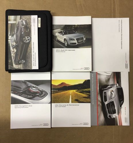 2011 audi s5 cabriolet owner&#039;s manual with case