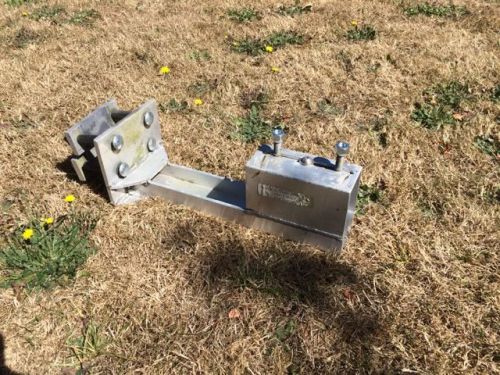 Trailer spare tire mount aluminum