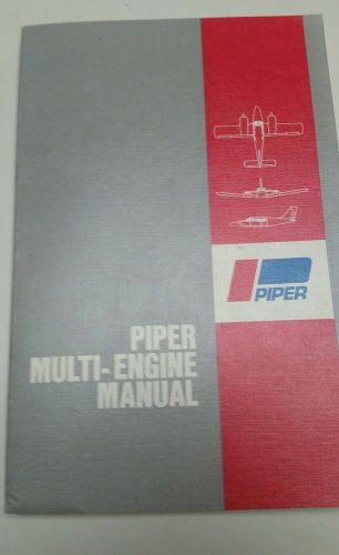 Vintage 1974 1977 piper multi engine manual owners handbook pa315465b