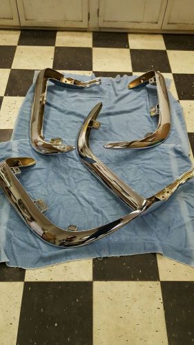 Set of 4 1963-67 c2 corvette original gm triple replated bumpers