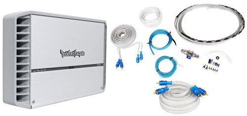 Rockford fosgate punch pm600x4 600 watt marine boat 4-channel amplifier+amp kit