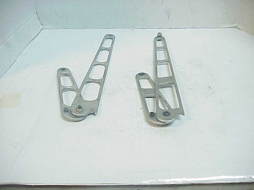 2 billet aluminum hood brackets hinges nascar arca scca asa late model k&amp;n c3