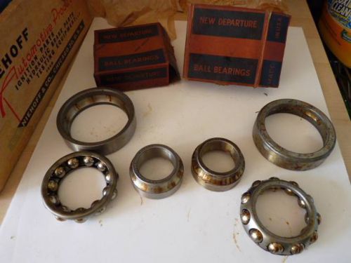 Pair new departure 909032 front  wheel bearing 1929-1942 chevy &amp; comm. buick usa