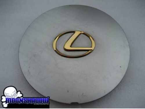 1 used lexus 93-94 ls400 oem factory wheel rim center caps 8325 gold logo