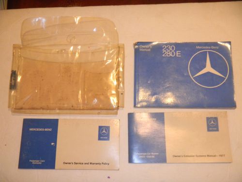 1977 mercedes benz 230 280e owner manual