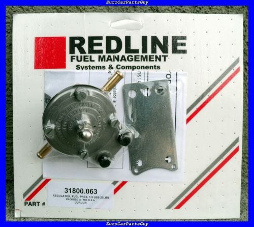 Weber redline carburetor universal fuel pressure regulator 1.5 to 20 psi new
