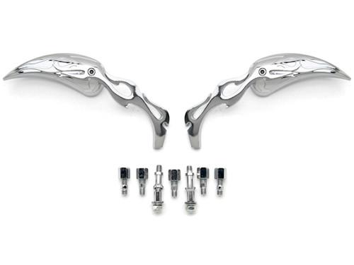 Tear Drop Chrome Motorcycle Mirrors For Harley Davidson Road King Custom Classic, US $31.99, image 3