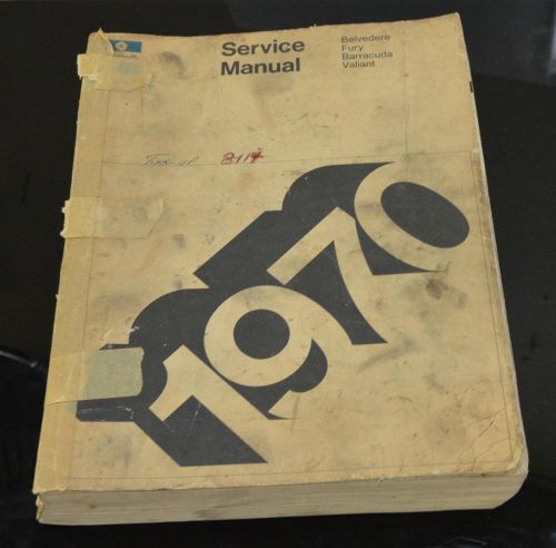 1970 oem dodge plymouth belvedere fury barracuda valiant service shop manual
