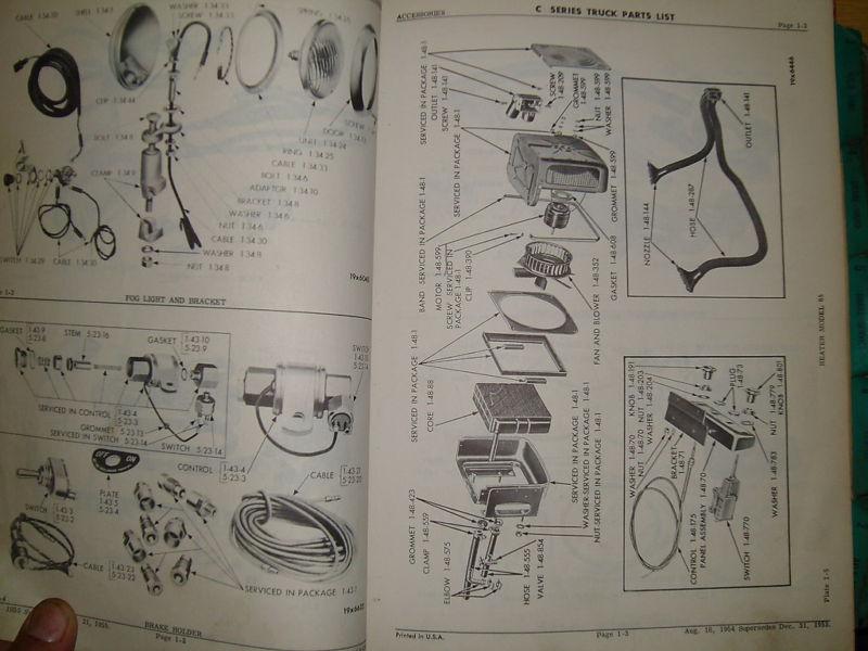 Find 1954 1955 DODGE TRUCK PARTS BOOK / CATALOG / C SERIES in Benton