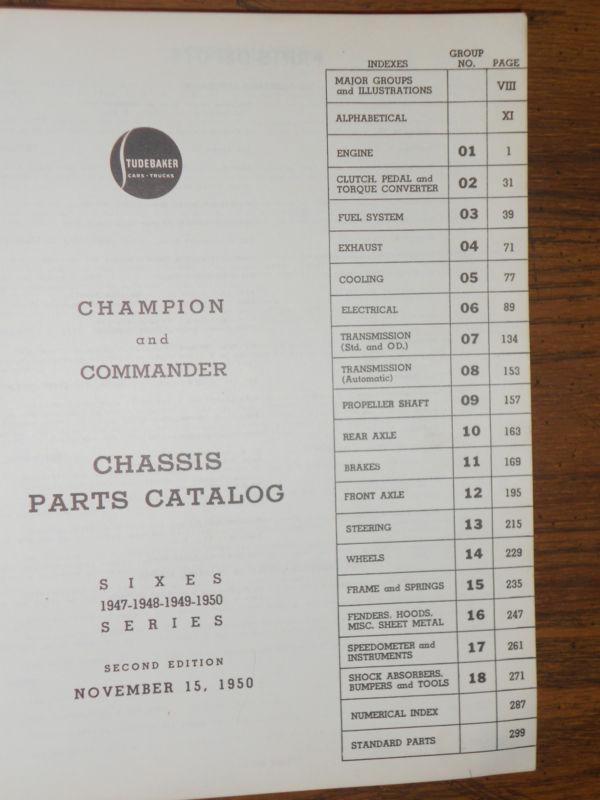 1947-1950 STUDEBAKER CHASSIS PARTS CATALOG ORIGINAL 47 48 49 50 BOOK, US $74.50, image 4