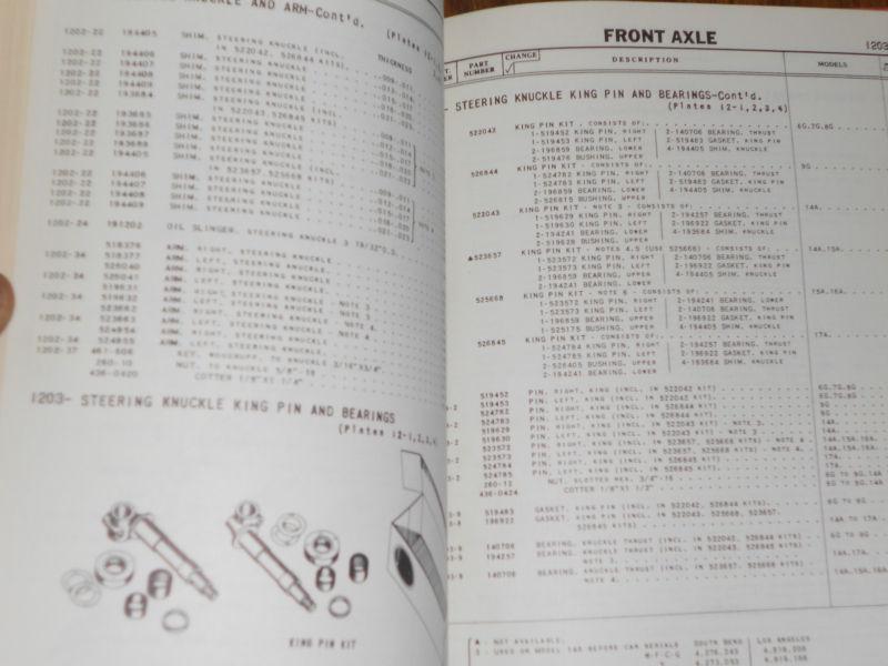 1947-1950 STUDEBAKER CHASSIS PARTS CATALOG ORIGINAL 47 48 49 50 BOOK, US $74.50, image 5