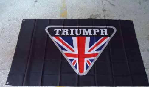 Triumph motorcycle 3 x 5 polyester banner flag man cave biker bar!!!