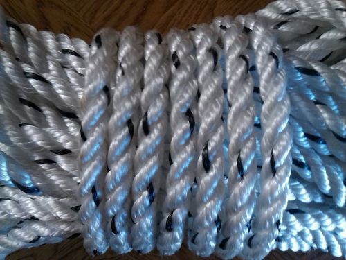 New 200 feet of 3/8 inch 3 strand polyester combo rope