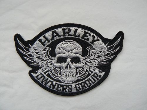 Hog iron on/ sew on patch biker motorcycle