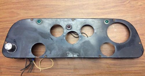 Vintage used dash panel w light switch &amp; turn signal lenses 1960s  mack truck