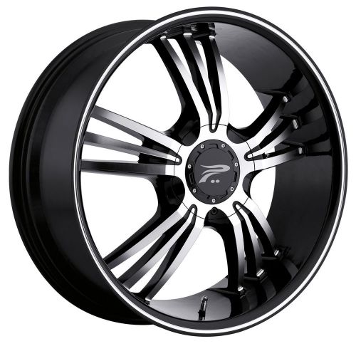 Platinum wolverine 122 17x8 5x114.3 (5x4.5)/5x120 +32mm black wheels rims