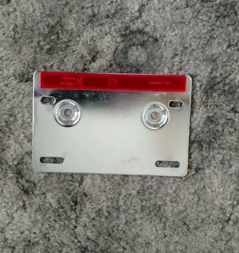 Harley chrome license plate holder for &#039;00 and later softail models.