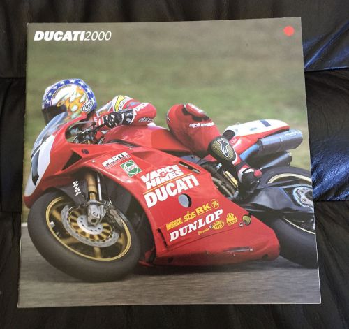 2000 ducati motorcycles dealer sales brochure catalog 748 748x 996 996sps