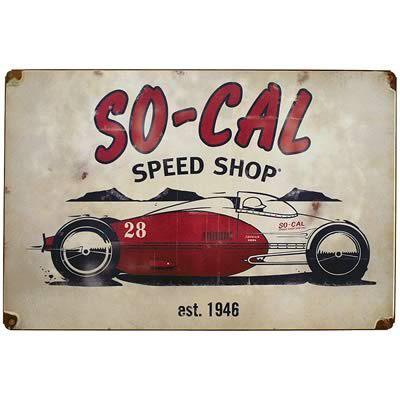 So-cal speed shop tin sign so-cal speed shop 17.5" w 11.5" h each soc-93189