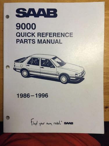 Saab 9000 parts manual 86-96 new