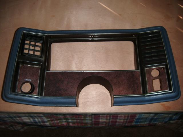 Dash cluster trim 1983,84,85,86,87,1988 monte carlo, monte carlo ss