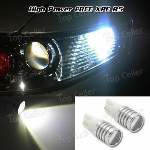 T10 white cree xp-e r5 high power led projector lens parking light bulb 2825 168