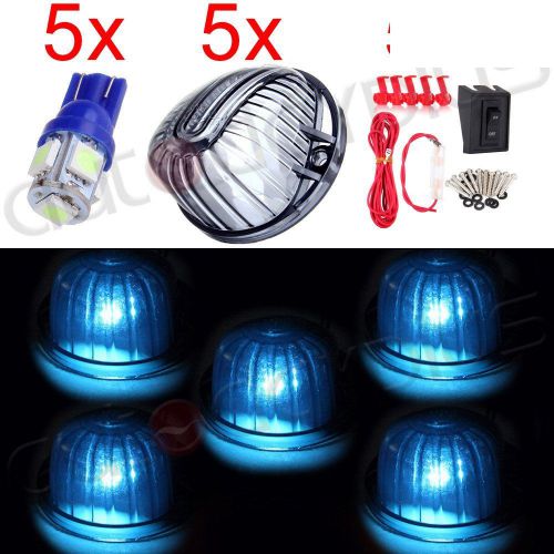 Find Set Wiring Kit 5PCS Ice Blue 5050 LED 9069A Cab Clearance Lamp Top