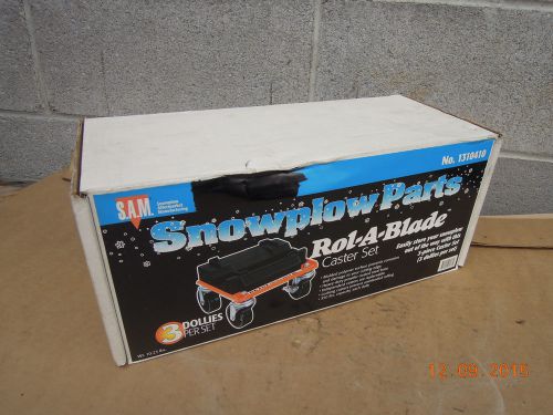 Rol-a-blade snow plow casters move your blade e-z dollie set to move your plow