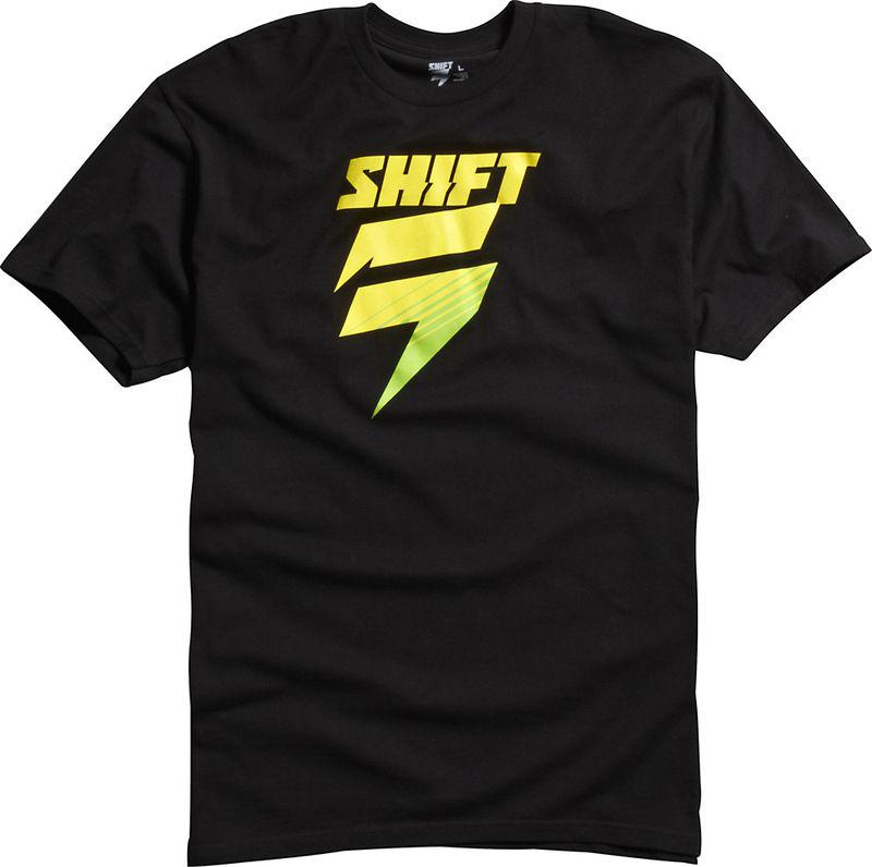 Shift satellite black / yellow tee shirt  motocross t-shirt mx 2014