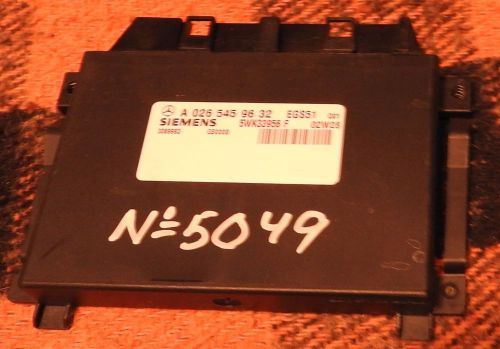 Mercedes-benz e320 1999 trasmission control module a 026 545 96 32