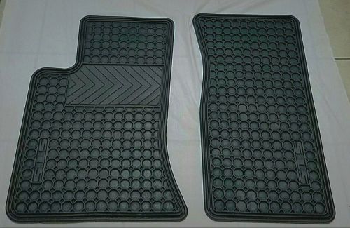 2005-2011 cadillac sts factory front black all weather rubber  floor mats oem