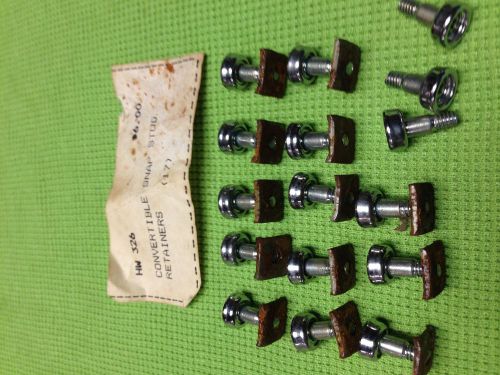 65-66 ford mustang convertible top boot snap kit (incomplete)