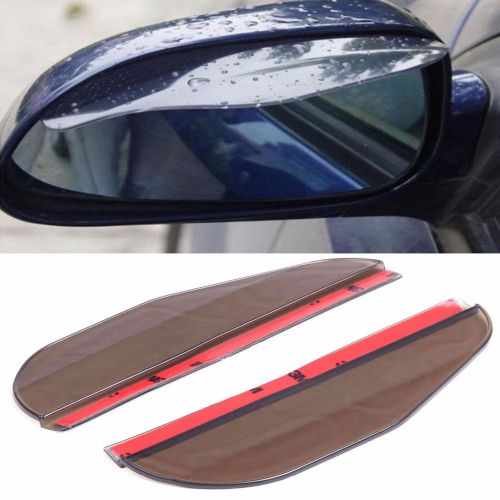 Rear view side mirror rain board sun visor shade shield for car truck universal