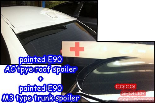 Painted combo bmw  e90 3-series ac type roof + m3 type trunk spoiler color-668 ◎