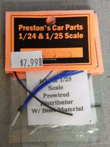 Preston car parts 1/24 &amp; 1/25 prewired distributor w/ boot material #3003 nip