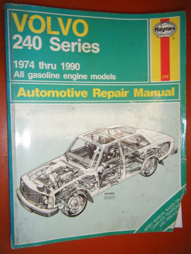 1974-1990 volvo 240 series haynes repair manual workshop 77 78 79 80 81 82 83 84
