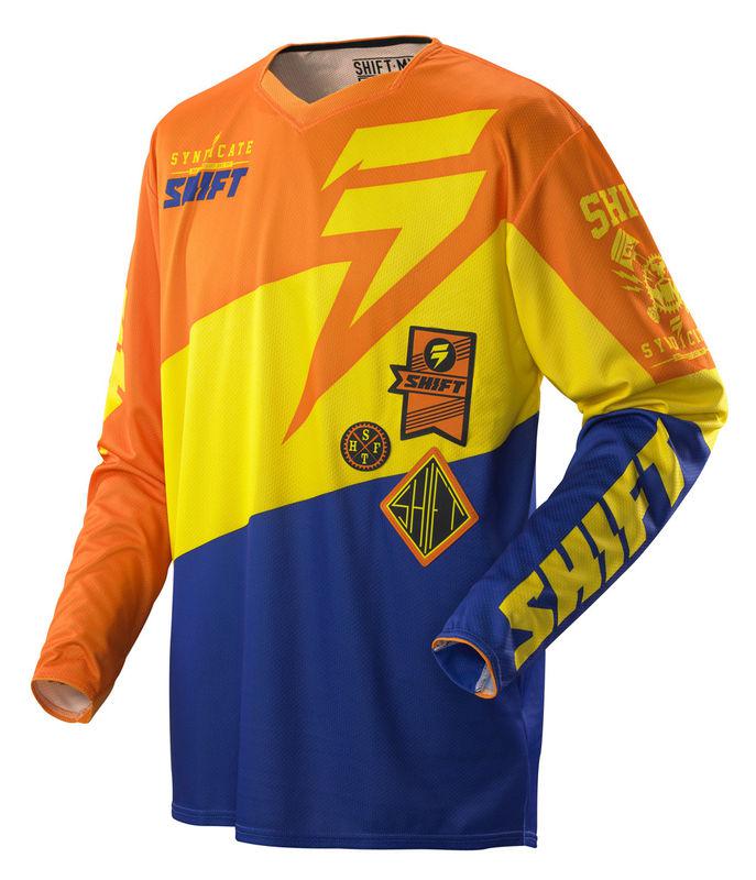 Shift faction slate orange / blue jersey  motocross dirtbike atv mx 2014