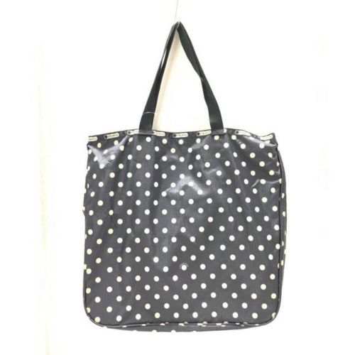 Lesportsac Tote Bag - 8099 D318 Dark Gray Ivory Dot Pattern Lesponylon, US $79.94, image 4