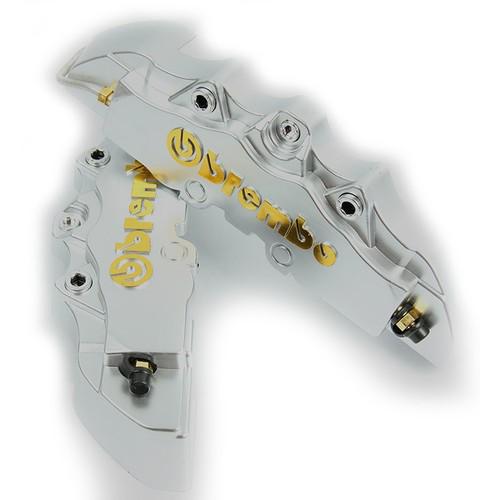 Silver 3D Brembo Style Brake Caliper Disc Cover Universal Fit 16