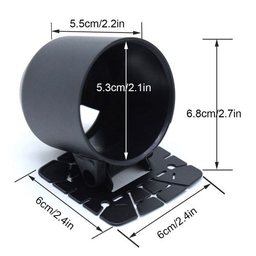 US Stock 2" 52mm Car Swivel Single Hole Gauge Pod Holder Crack Bottom Mount Cup, US $9.00, image 6