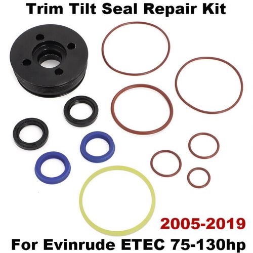 For Evinrude ETEC Trim Tilt Seal Repair Kit 5008985 With End Cap 75-130hp 05-19, US $63.99, image 10