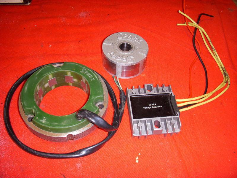 Find SPARX HIGH OUTPUT 3 PHASE ALTERNATOR AND REGULATOR FOR TRIUMPH BSA