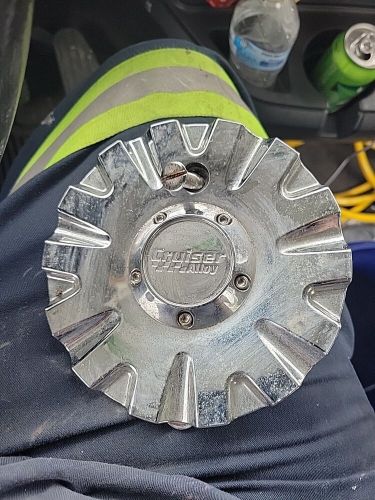 Cruiser Alloy Chrome Persuasion FWD Wheel Center Hub Cap 5.875" OD Bolt On EF-60, US $40.00, image 3