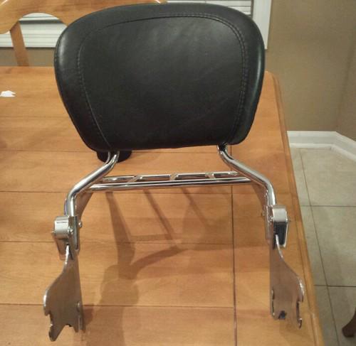 Harley roadking detachable passenger backrest and luggage rack