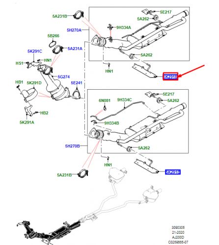 Land Rover Range Rover Evoque L538 Exhaust Pipe Mount LR107787 NEW ORIGINAL-, US $, image 2