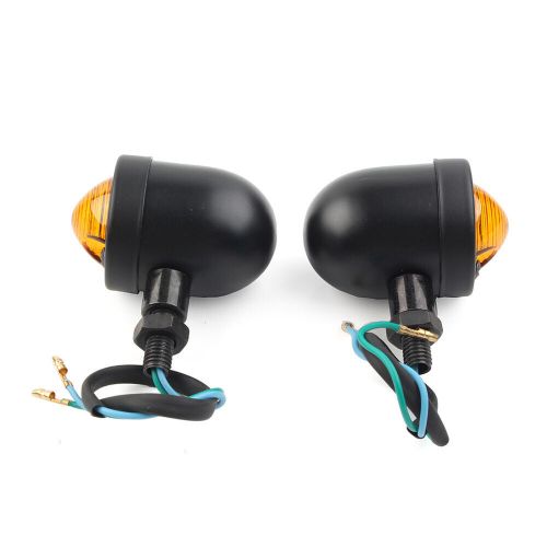 Black Motorcycle Turn Signal Lights For Harley Cafe Racer Bobber Chopper, US $19.51, image 3